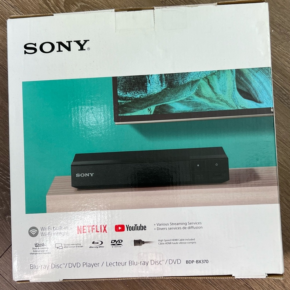 Sony Blu-Ray Disc/DVD Player BDP-BX370